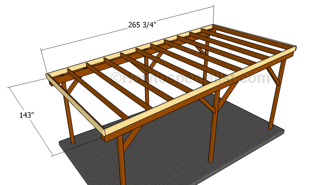 Fitting the exterior rafters