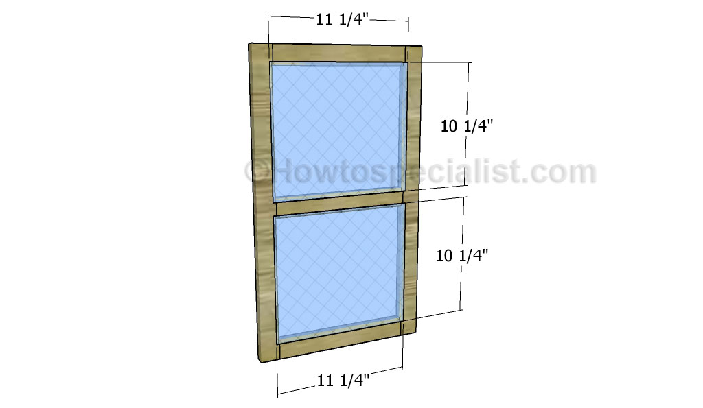 Fitting the glass panel