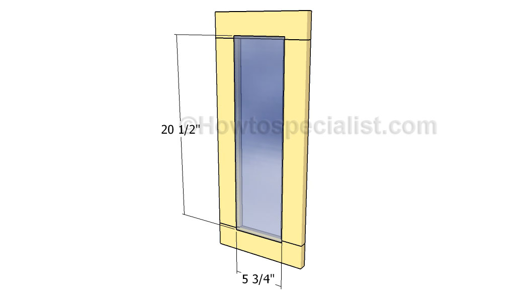 Fitting the glass panel