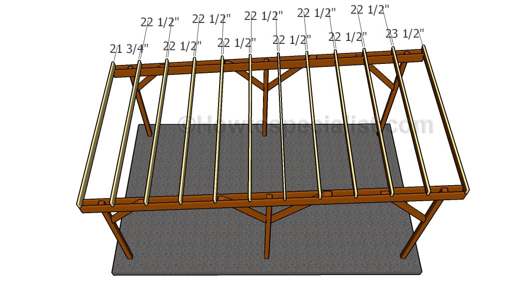 Fitting the rafters