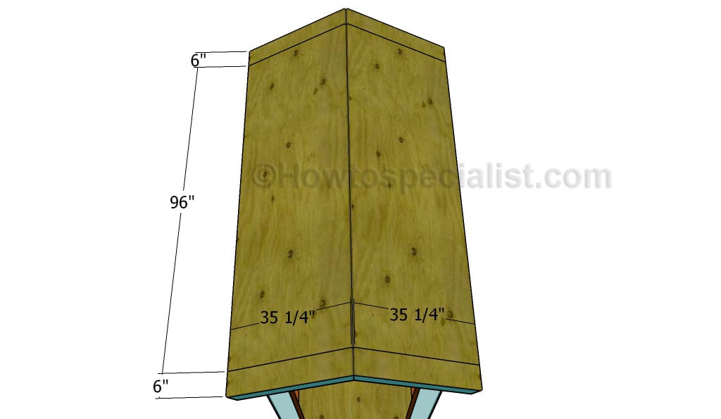 Fitting the roofing sheets