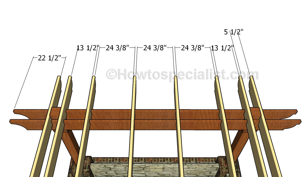 Fitting the shade beams