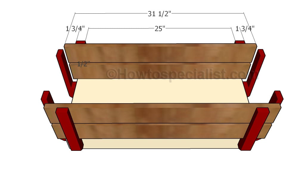 Fitting the side slats