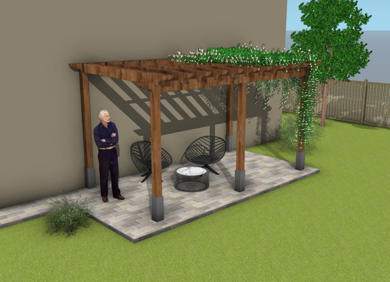 How to build an attached pergola