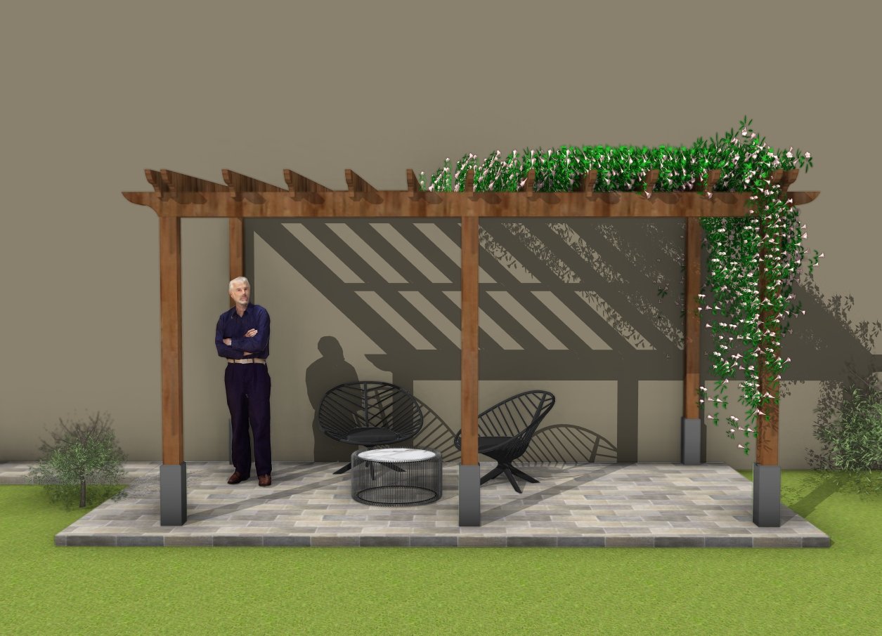 How to make an attached pergola