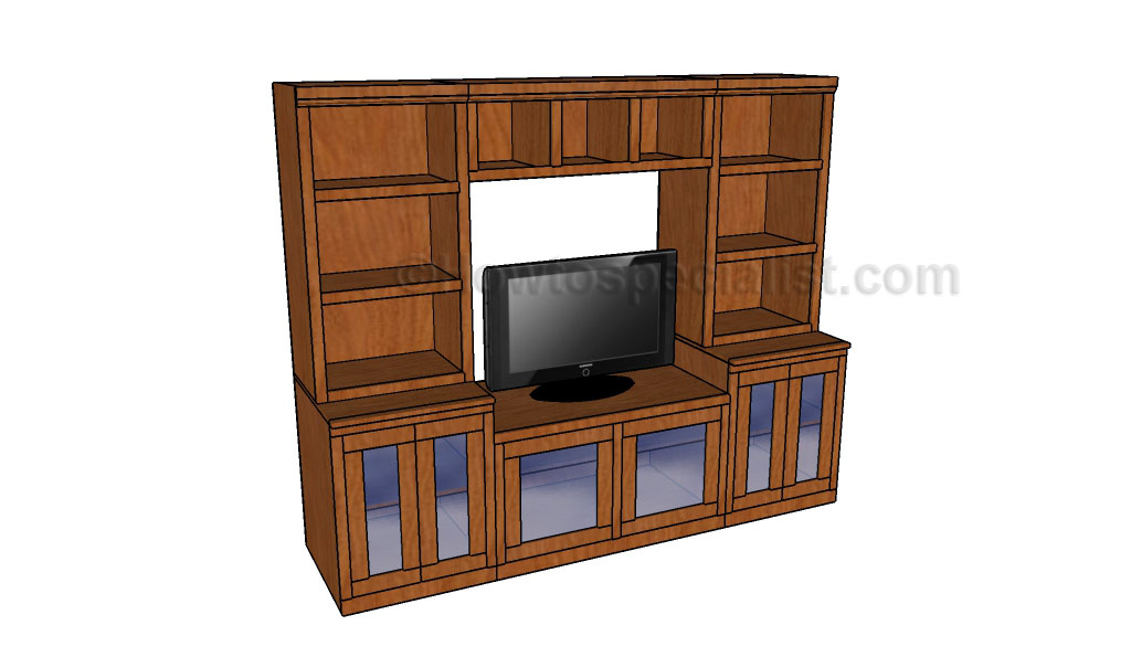 Wall entertainment center plans