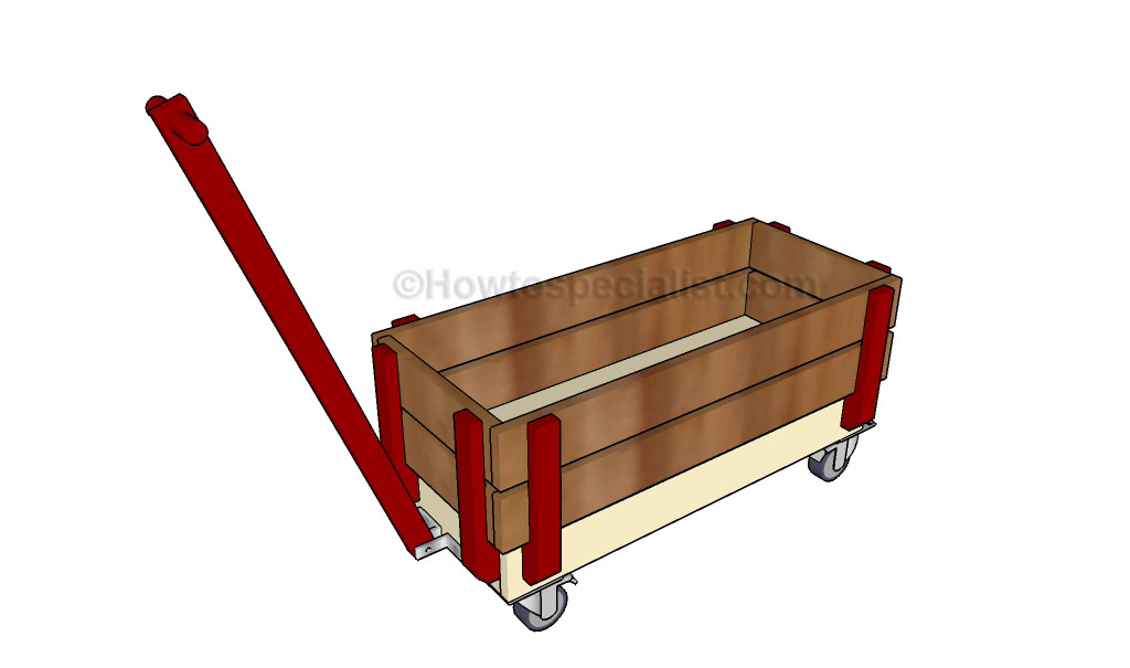 homemade wooden wagon