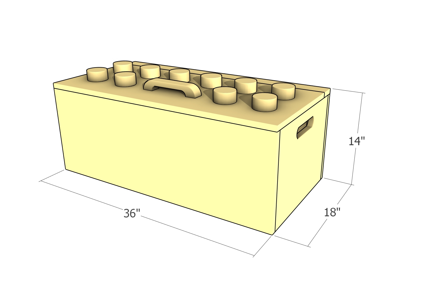 toy box plans dimensions