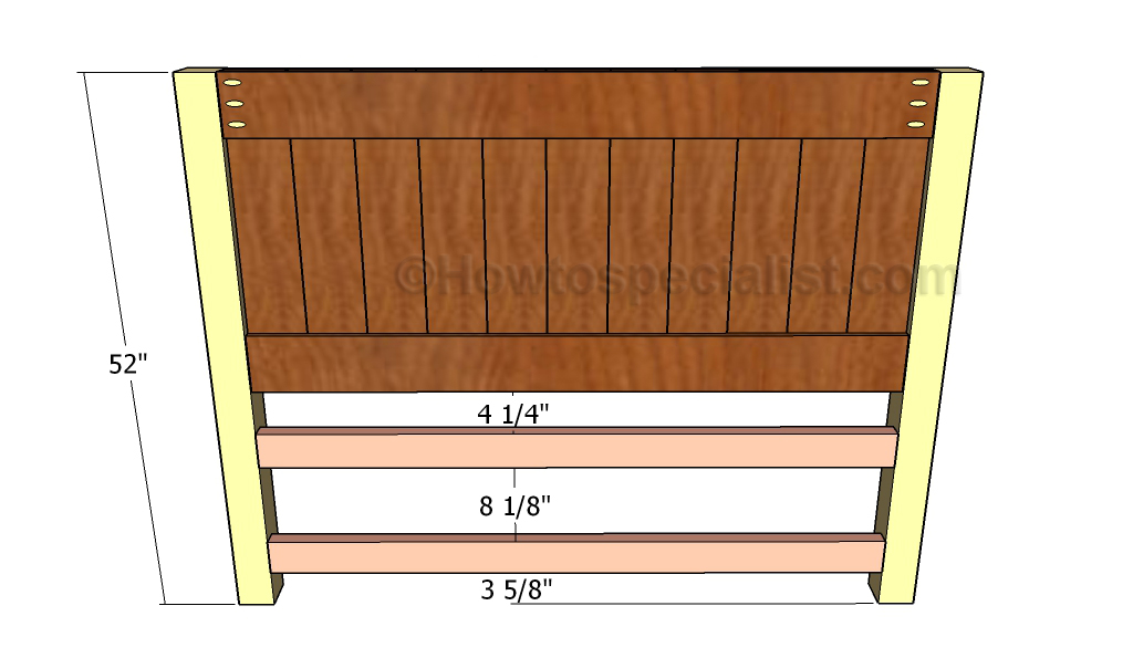 Assembling the headboard