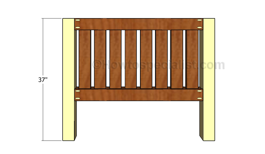 Assembling the headboard