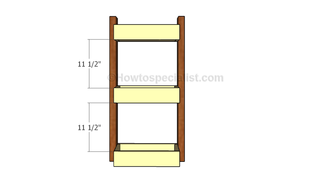 Assembling the wall planter