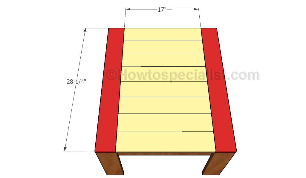 Attaching the tabletop