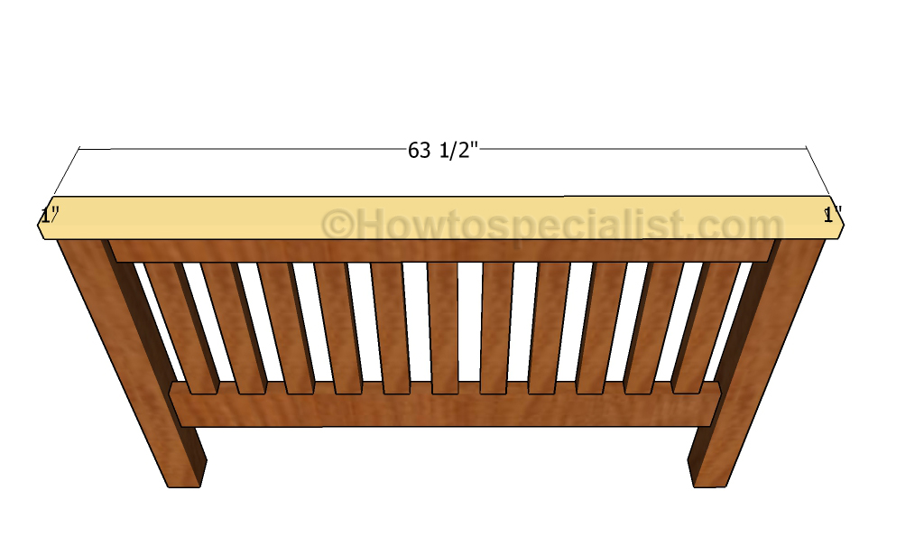 Attaching the trim to the headboard