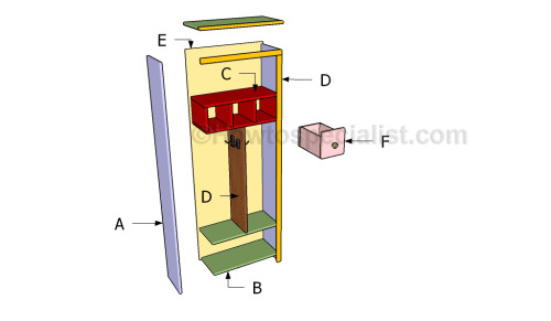 Mudroom locker plans | HowToSpecialist - How to Build, Step by Step DIY