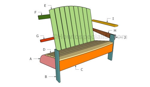 Adirondack bench plans HowToSpecialist - How to Build, Step by Step 