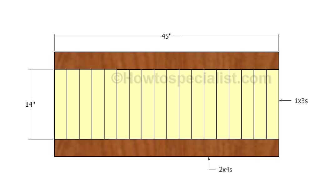 Building the faces of the deck box