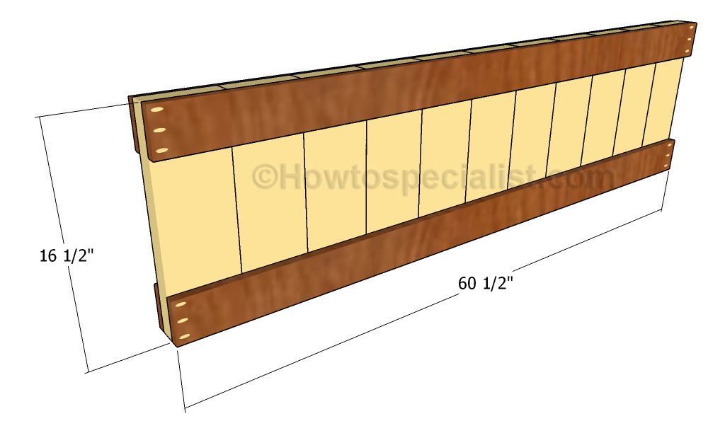 Building the footboard panel