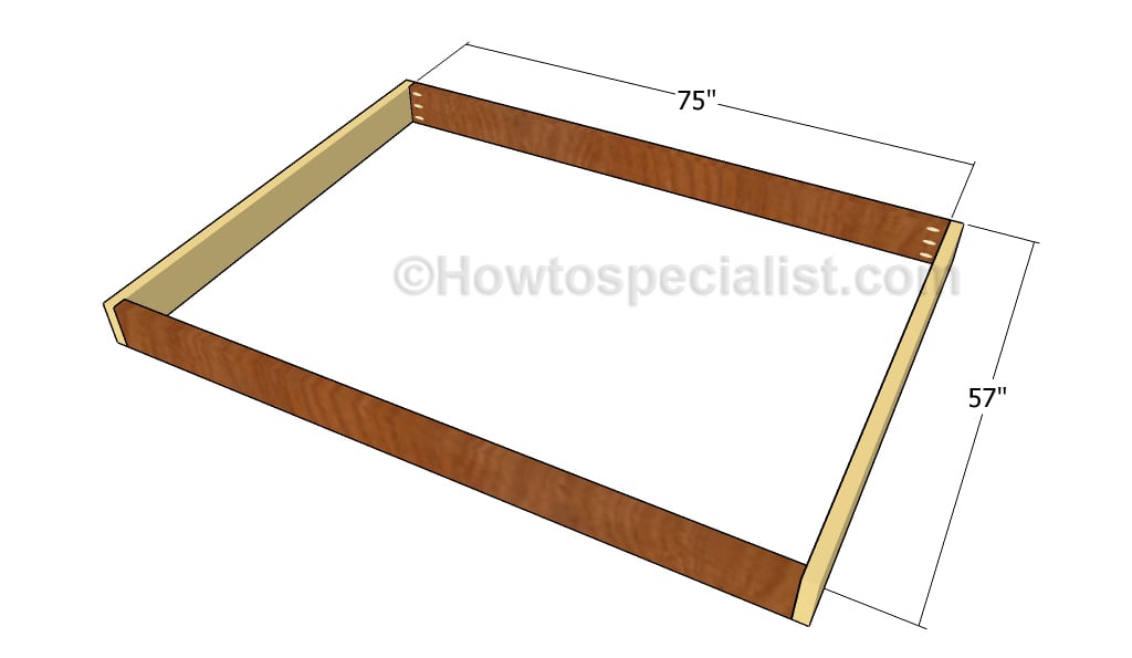 Building the frame of the bed