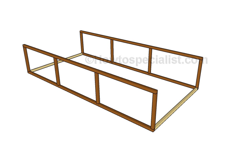 Building the frame of the greenhouse