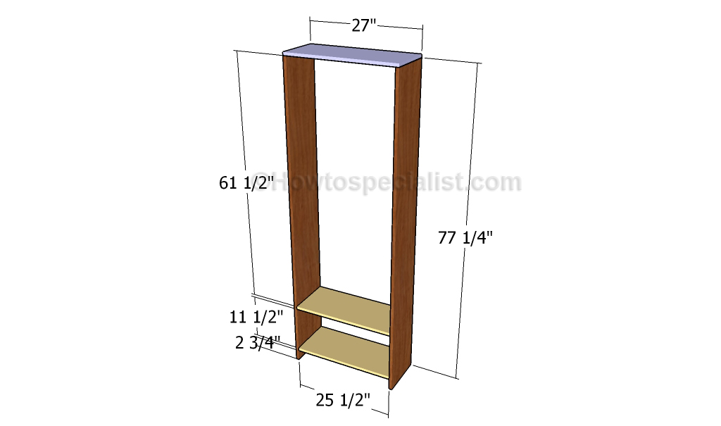 Building the frame of the locker