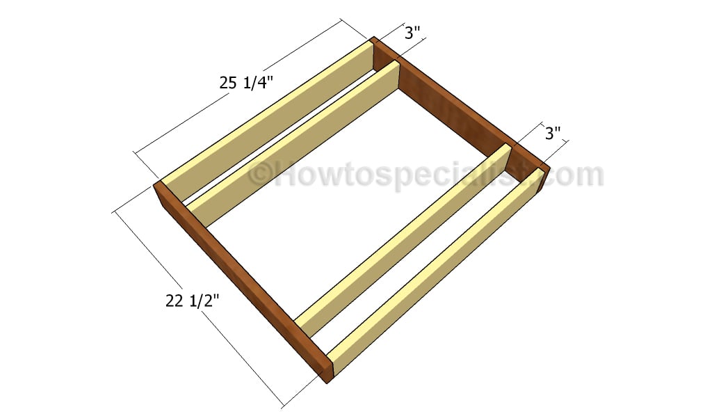 Building the frame of the table