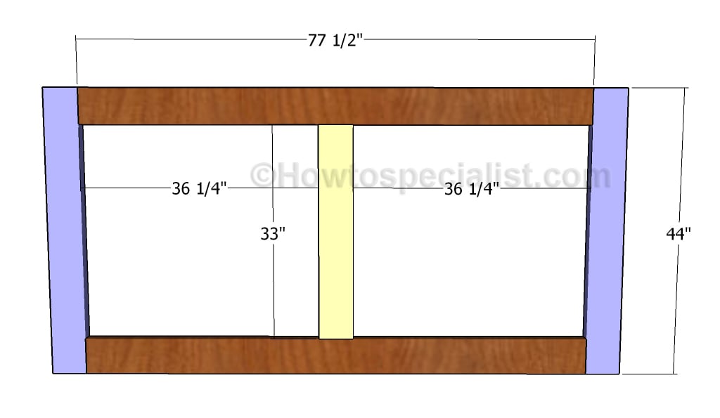 Building the frame of the table