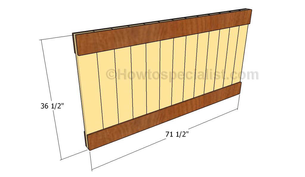 Building the headboard panel