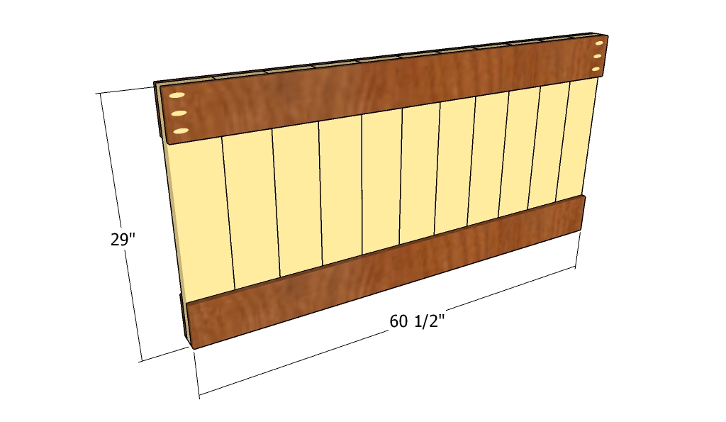 Building the headboard panel