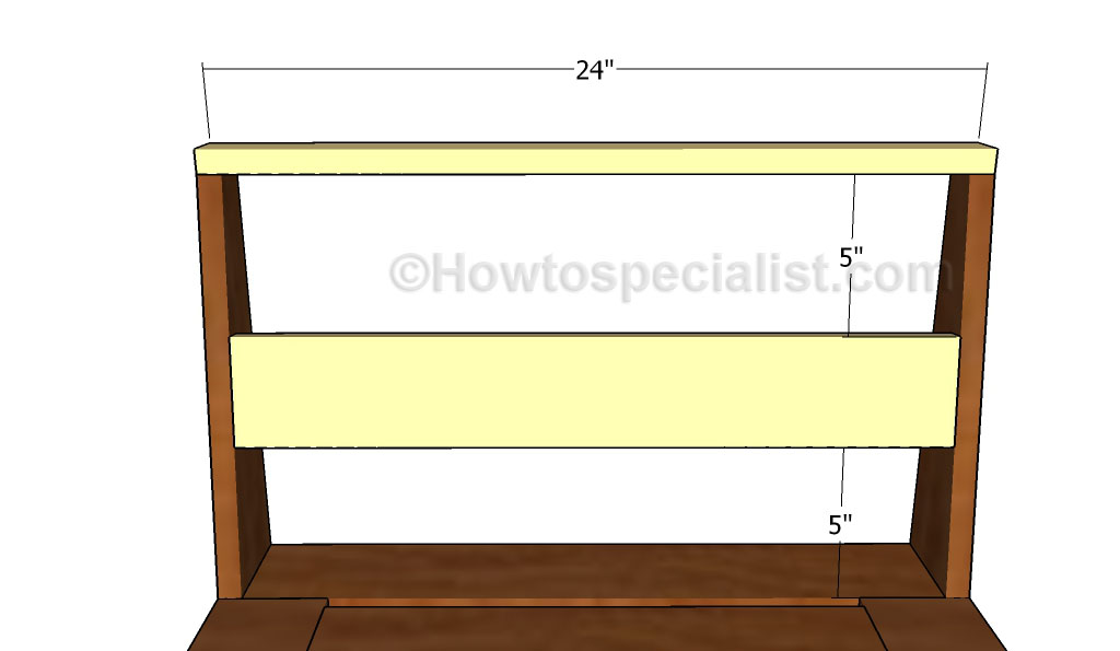 Fitting the backrest slats