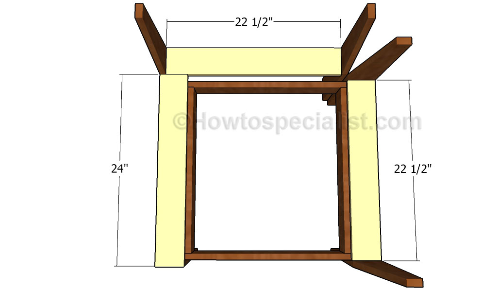 Fitting the exterior seat slats