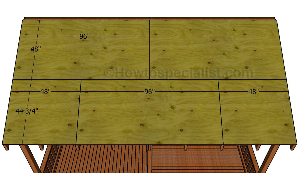 Fitting the roofing sheets