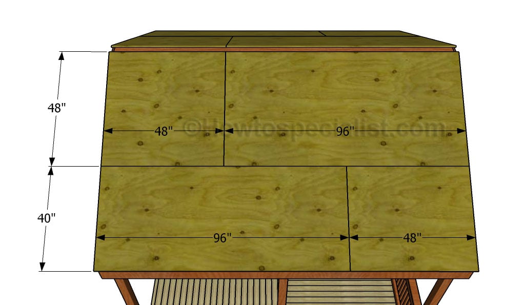 Fitting the roofing sheets