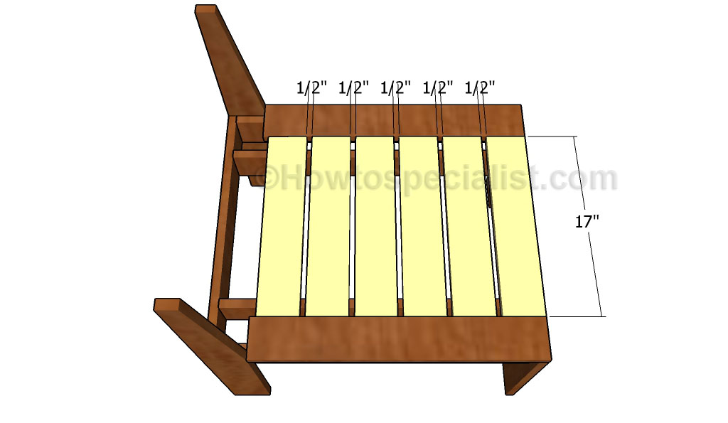 Fitting the seat slats