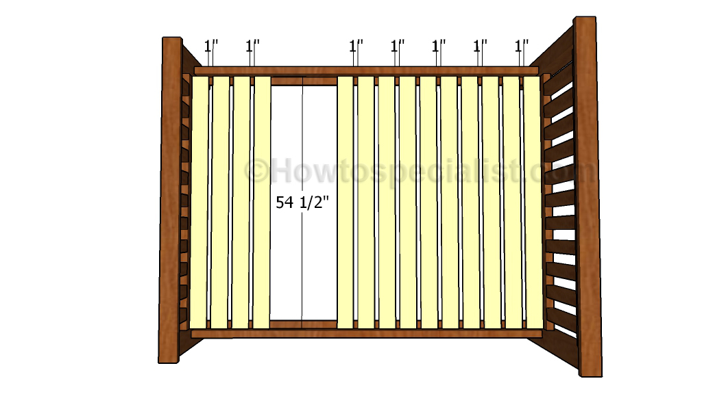 Fitting the support slats