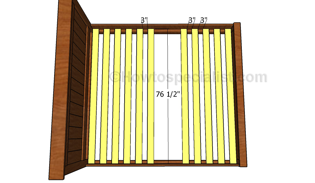 Fitting the support slats