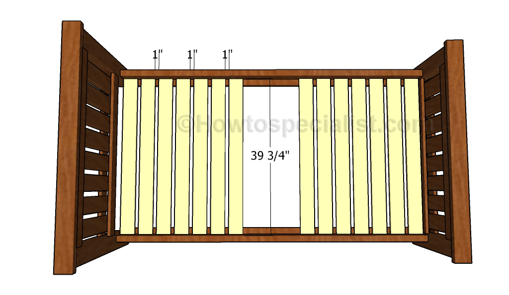 Fitting the support slats