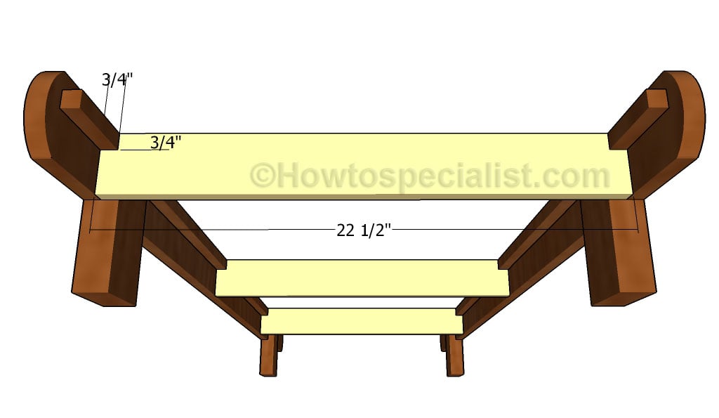 Fitting the supports to the frame