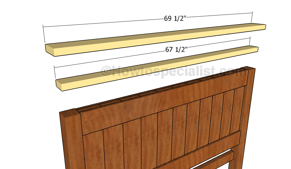 Fitting the trims to the headboard