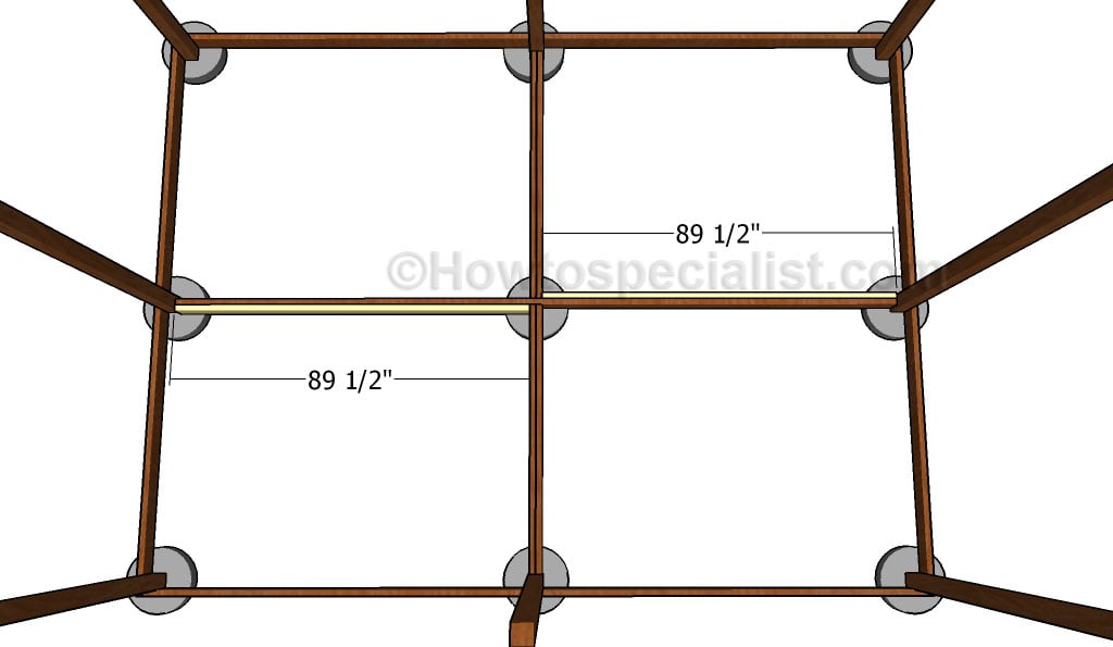 Installing the middle joists