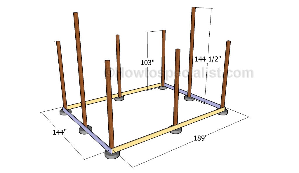 Installing the rim joists