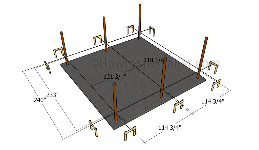 Laying Out The Carport Howtospecialist How To Build Step By Step Diy Plans 8623