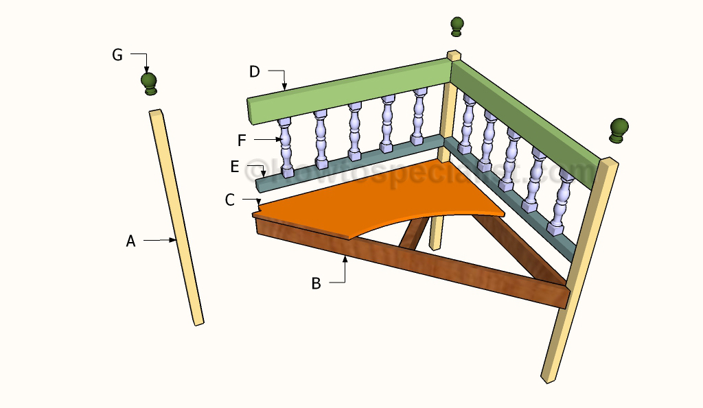 Building a corner bench