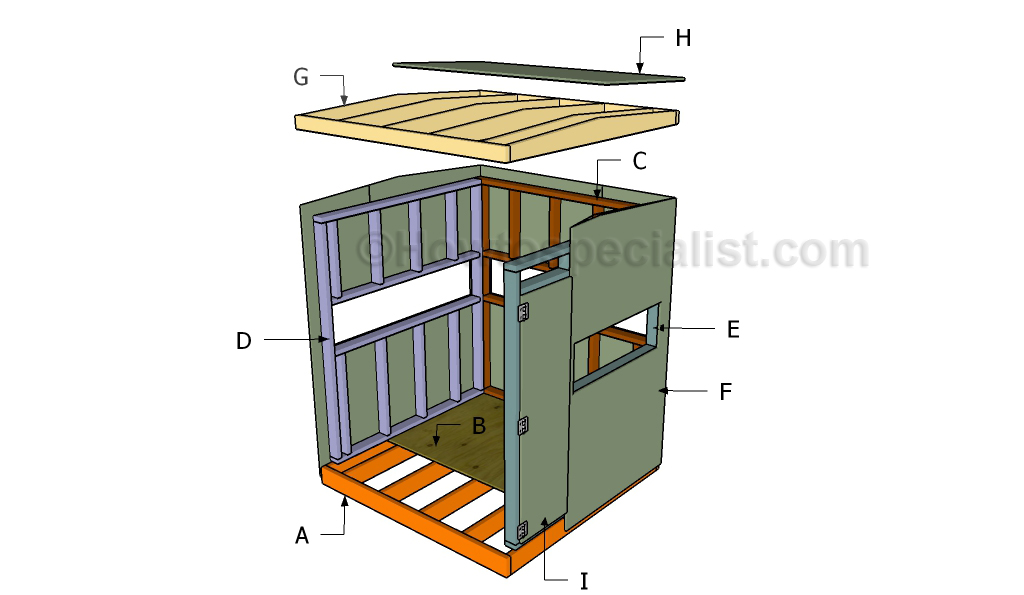 Building a deer blind