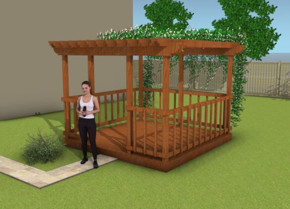 Deck pergola plans