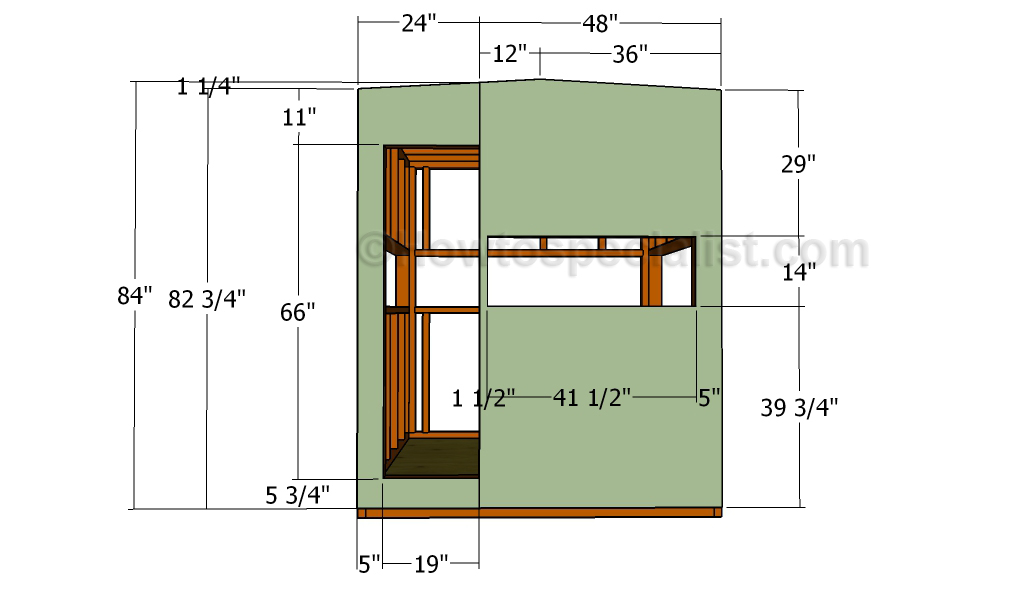 Fitting the back wall