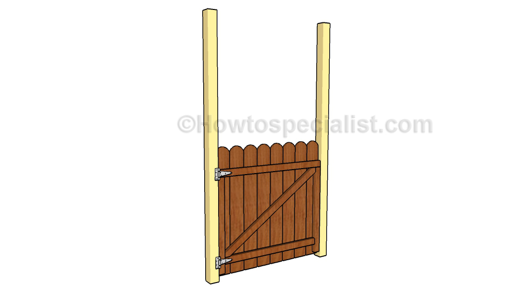 Fitting the gate to the posts