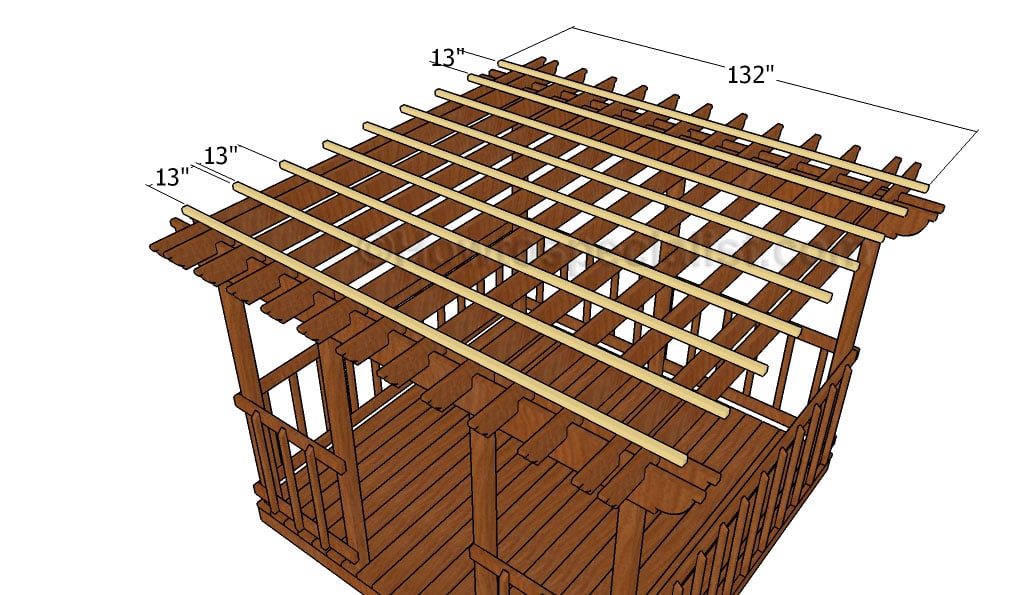 Fitting the top slats