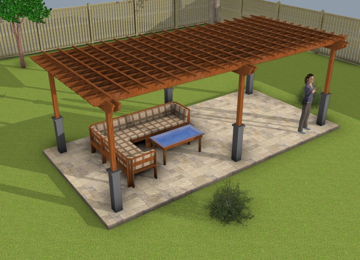 How to build a large pergola