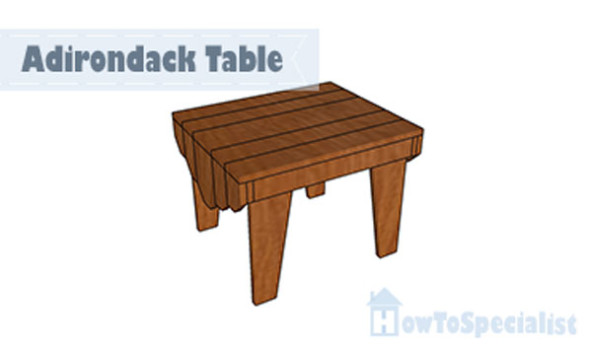 Adirondack table plans | HowToSpecialist - How to Build, Step by Step ...
