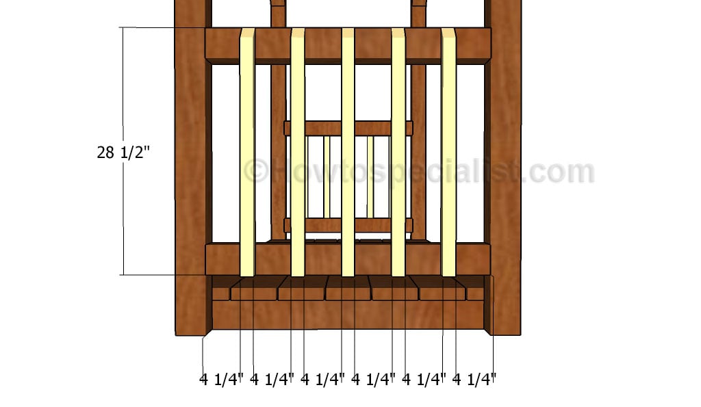 Attaching the balusters